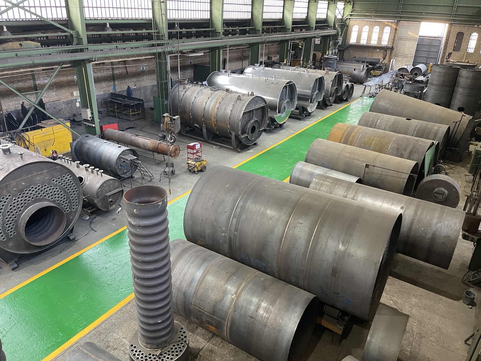 Boiler fabrication at Packman's factory