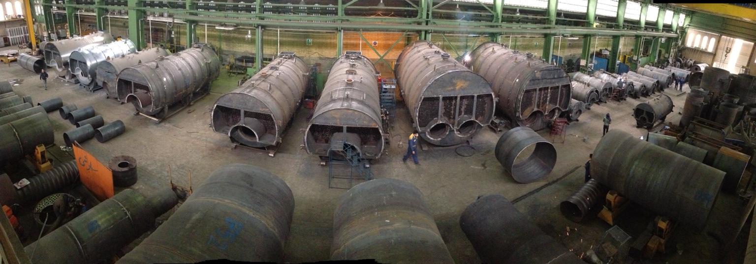 Wide view of the Packman production hall